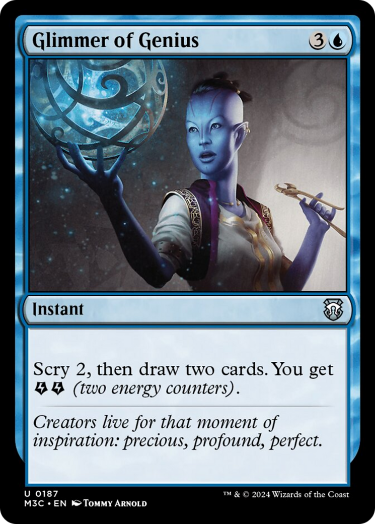 Glimmer of Genius (Ripple Foil) [Modern Horizons 3 Commander] | Gear Gaming Bentonville