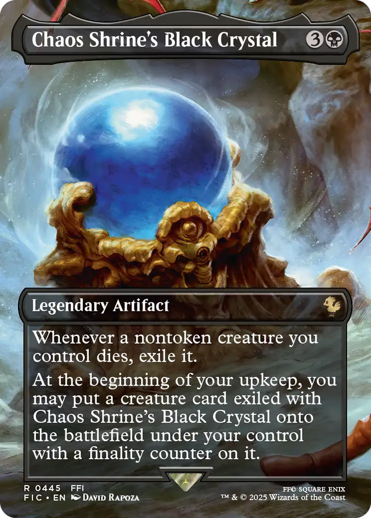 Chaos Shrine's Black Crystal (Borderless) [FINAL FANTASY Commander] | Gear Gaming Bentonville