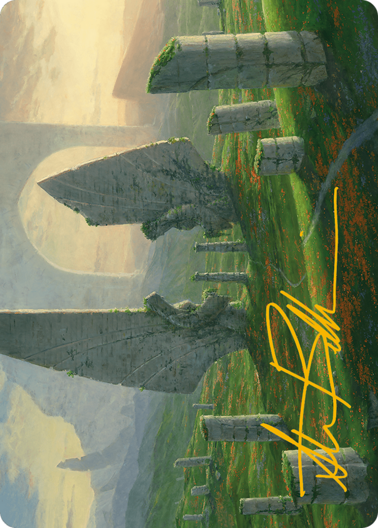 Monumental Henge Art Card (Gold-Stamped Signature) [Modern Horizons 3 Art Series] | Gear Gaming Bentonville