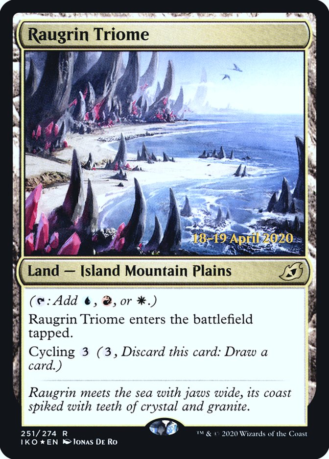 Raugrin Triome [Ikoria: Lair of Behemoths Prerelease Promos] | Gear Gaming Bentonville