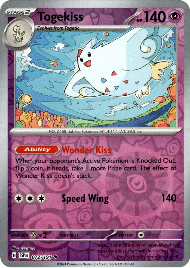 Togekiss (072/191) [Scarlet & Violet: Surging Sparks] | Gear Gaming Bentonville