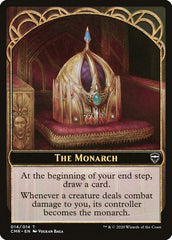 Salamander Warrior // The Monarch Double-Sided Token [Commander Legends Tokens] | Gear Gaming Bentonville