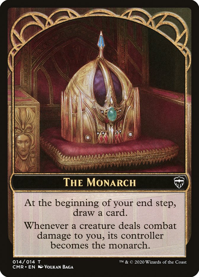 Horror // The Monarch Double-Sided Token [Commander Legends Tokens] | Gear Gaming Bentonville