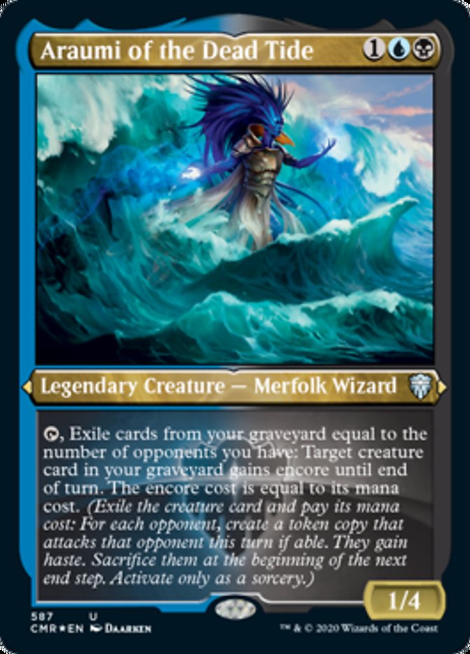 Araumi of the Dead Tide (Etched) [Commander Legends] | Gear Gaming Bentonville