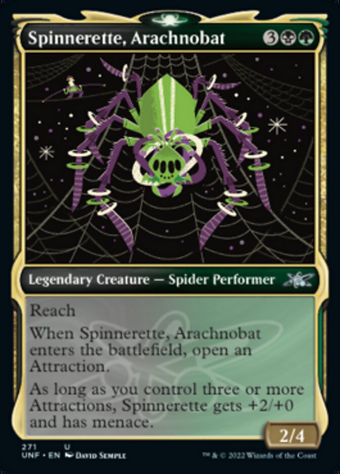 Spinnerette, Arachnobat (Showcase) [Unfinity] | Gear Gaming Bentonville