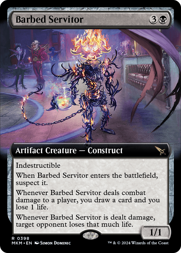 Barbed Servitor (Extended Art) [Murders at Karlov Manor] | Gear Gaming Bentonville