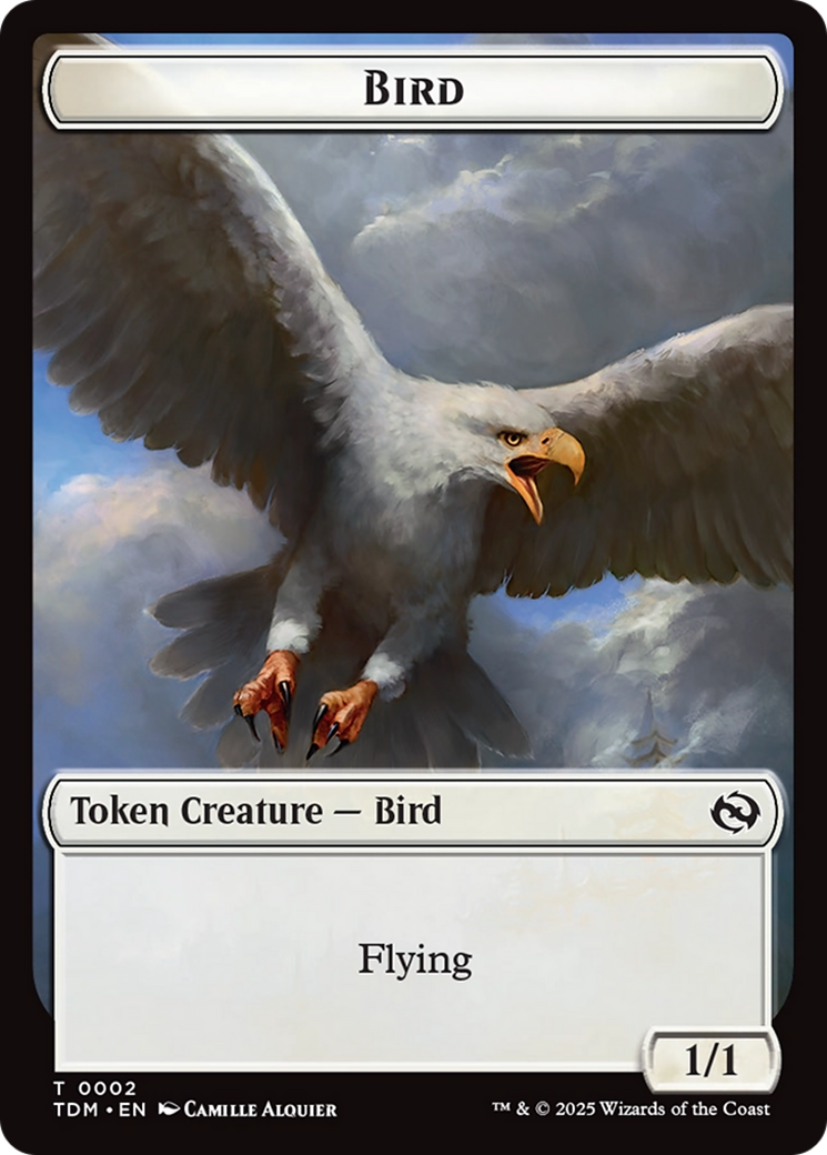 Spider // Bird Double-Sided Token [Tarkir: Dragonstorm Commander Tokens] | Gear Gaming Bentonville