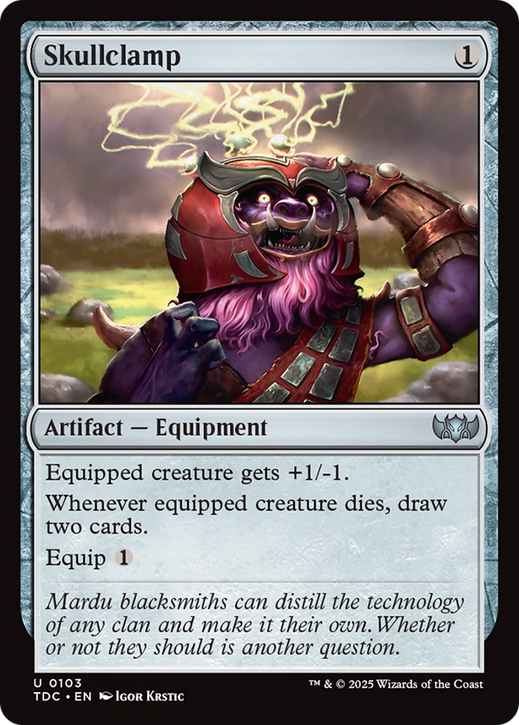 Skullclamp [Tarkir: Dragonstorm Commander] | Gear Gaming Bentonville