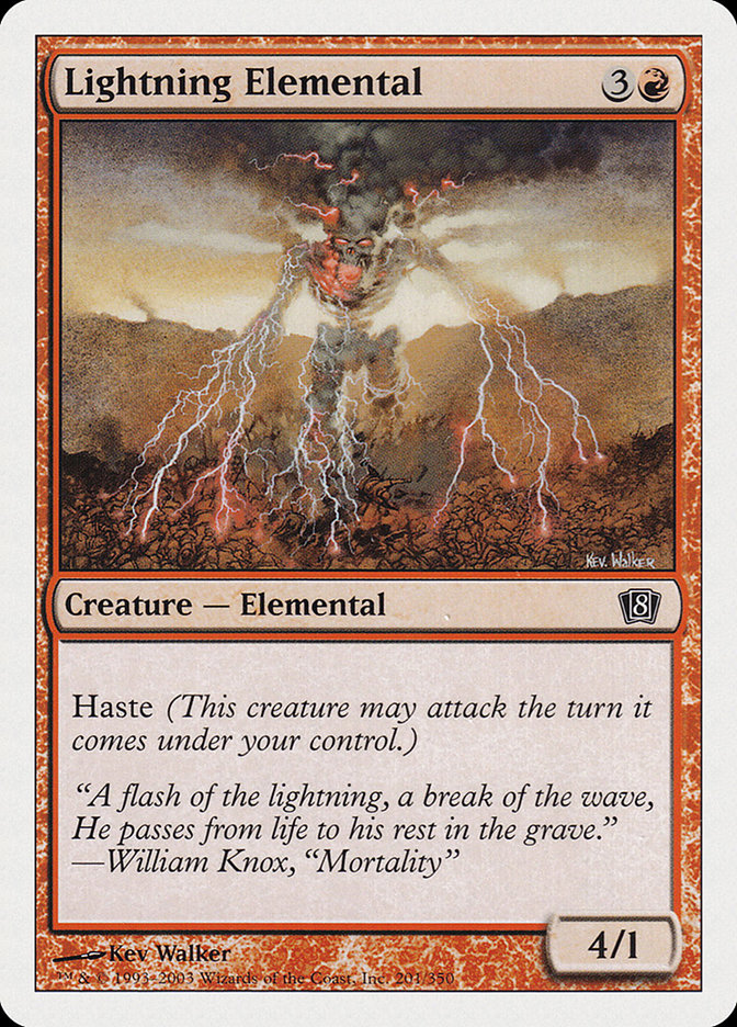Lightning Elemental [Eighth Edition] | Gear Gaming Bentonville