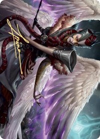 Firja, Judge of Valor Art Card (Gold-Stamped Signature) [Kaldheim Art Series] | Gear Gaming Bentonville