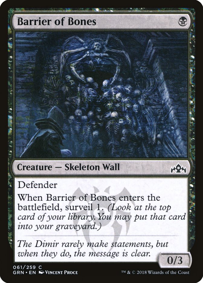 Barrier of Bones [Guilds of Ravnica] | Gear Gaming Bentonville