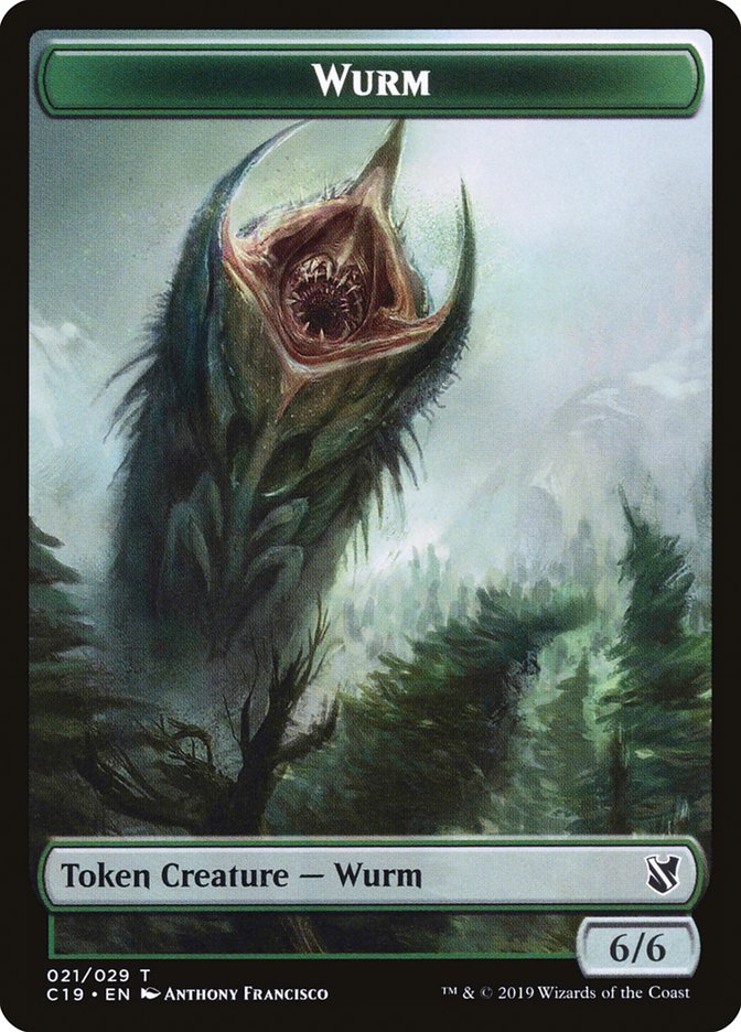 Beast (014) // Wurm Double-Sided Token [Commander 2019 Tokens] | Gear Gaming Bentonville