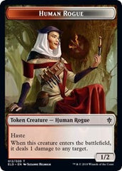 Human Rogue // Food (18) Double-Sided Token [Throne of Eldraine Tokens] | Gear Gaming Bentonville