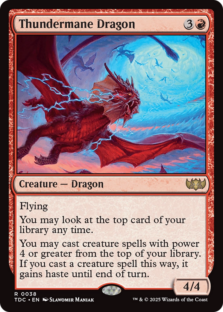 Thundermane Dragon [Tarkir: Dragonstorm Commander] | Gear Gaming Bentonville
