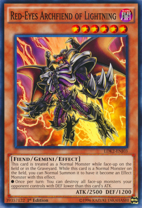 Red-Eyes Archfiend of Lightning [LDK2-ENJ03] Common | Gear Gaming Bentonville