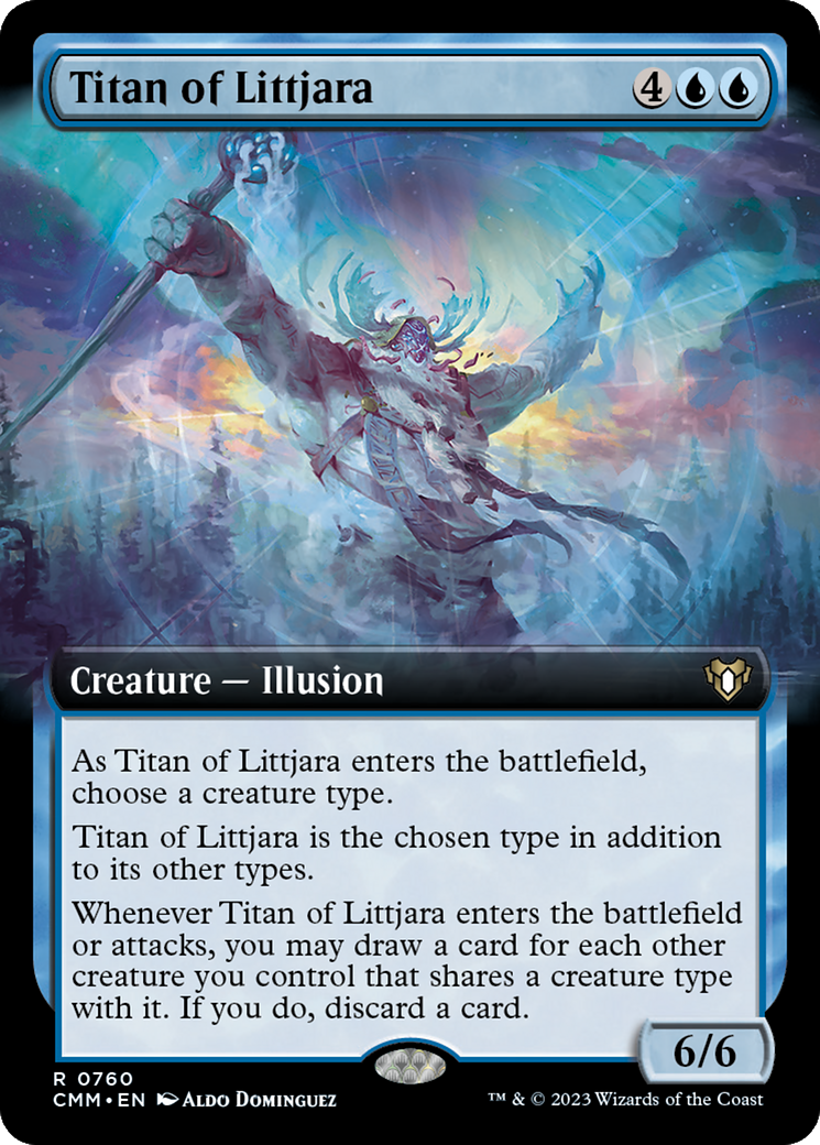 Titan of Littjara (Extended Art) [Commander Masters] | Gear Gaming Bentonville