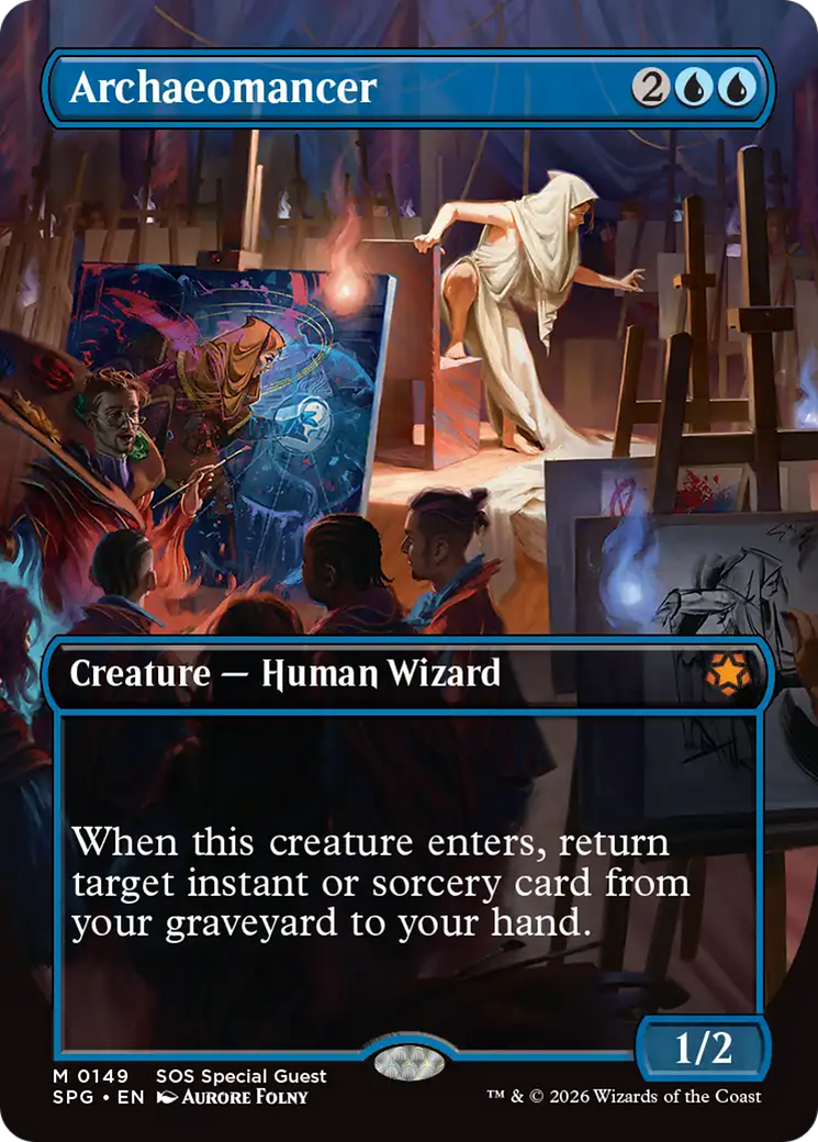 Archaeomancer (Borderless) [Secrets of Strixhaven Special Guests] | Gear Gaming Bentonville