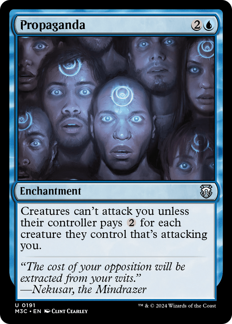 Propaganda (Ripple Foil) [Modern Horizons 3 Commander] | Gear Gaming Bentonville