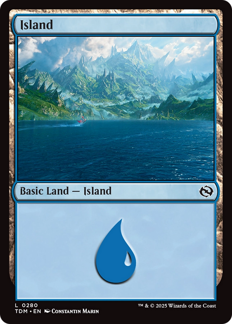 Island (0280) [Tarkir: Dragonstorm] | Gear Gaming Bentonville