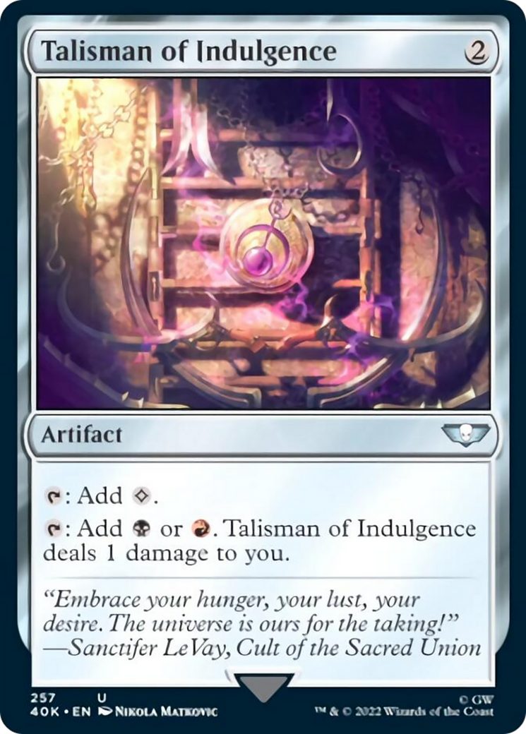 Talisman of Indulgence (Surge Foil) [Warhammer 40,000] | Gear Gaming Bentonville