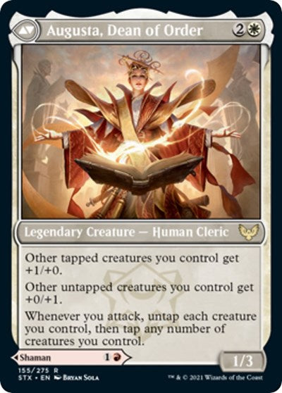 Plargg, Dean of Chaos // Augusta, Dean of Order [Strixhaven: School of Mages Prerelease Promos] | Gear Gaming Bentonville