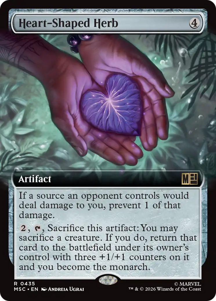 Heart-Shaped Herb (Extended Art) [Marvel Super Heroes Commander] | Gear Gaming Bentonville
