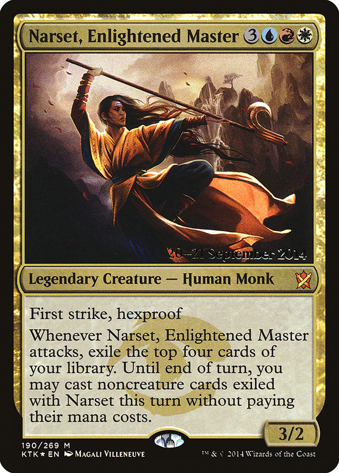 Narset, Enlightened Master [Khans of Tarkir Prerelease Promos] | Gear Gaming Bentonville