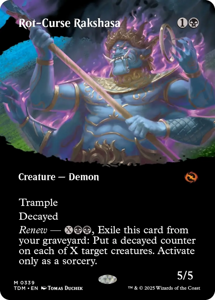 Rot-Curse Rakshasa (Borderless) [Tarkir: Dragonstorm] | Gear Gaming Bentonville