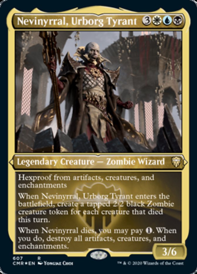 Nevinyrral, Urborg Tyrant (Etched) [Commander Legends] | Gear Gaming Bentonville