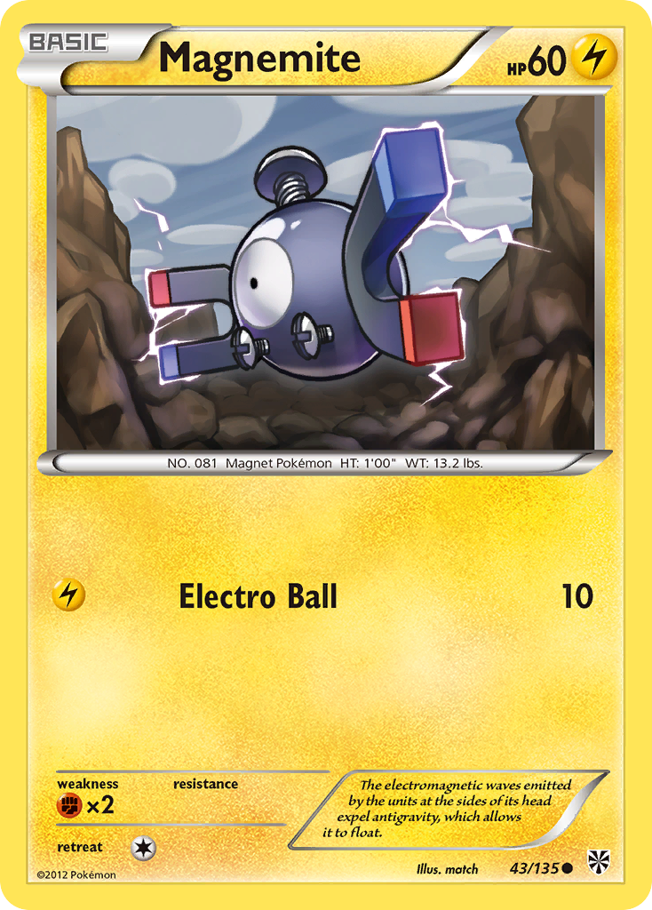 Magnemite (43/135) [Black & White: Plasma Storm] | Gear Gaming Bentonville