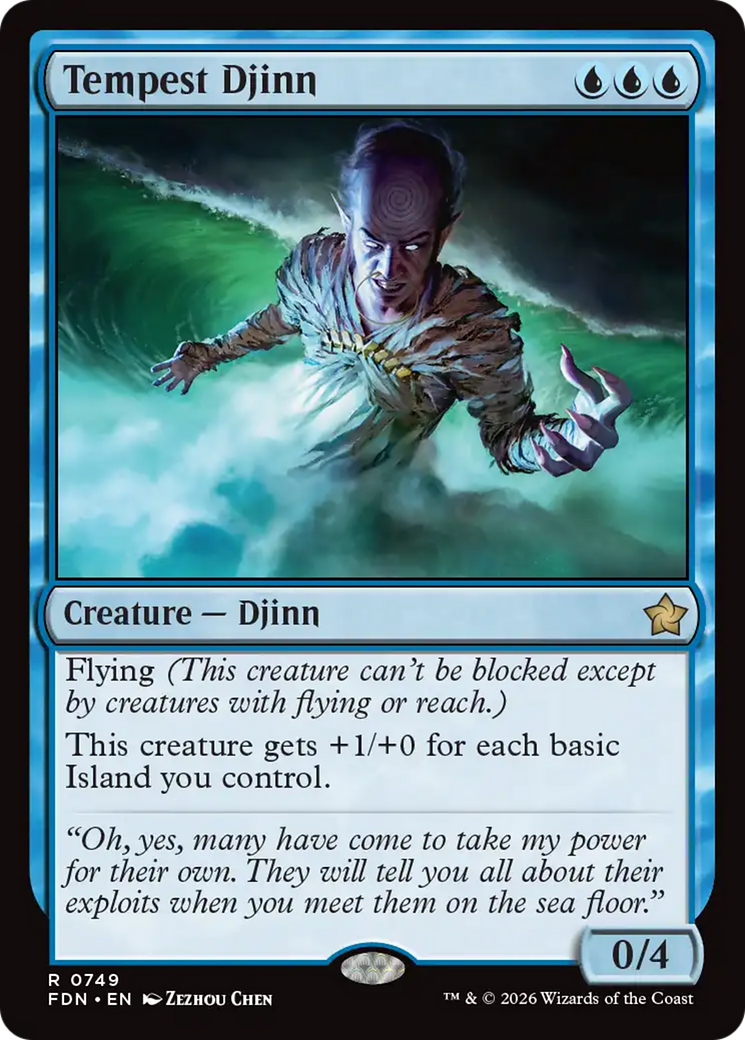 Tempest Djinn (0749) [Foundations] | Gear Gaming Bentonville