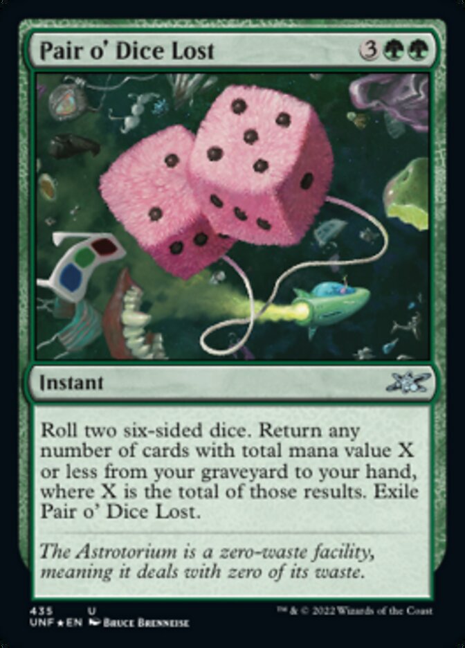 Pair o' Dice Lost (Galaxy Foil) [Unfinity] | Gear Gaming Bentonville