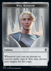 Will Kenrith Emblem // Copy Double-Sided Token [Commander Legends: Battle for Baldur's Gate Tokens] | Gear Gaming Bentonville