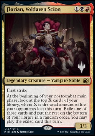 Florian, Voldaren Scion (Promo Pack) [Innistrad: Midnight Hunt Promos] | Gear Gaming Bentonville