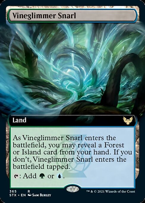 Vineglimmer Snarl (Extended Art) [Strixhaven: School of Mages] | Gear Gaming Bentonville