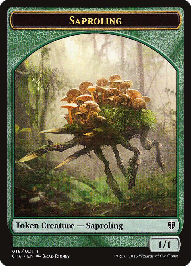 Bird (002) // Saproling (016) Double-Sided Token [Commander 2016 Tokens] | Gear Gaming Bentonville
