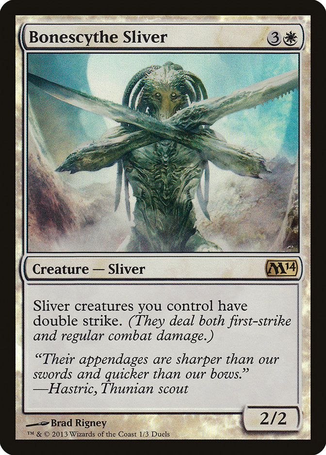 Bonescythe Sliver (Duels of the Planeswalkers Promos) [Duels of the Planeswalkers Promos 2013] | Gear Gaming Bentonville