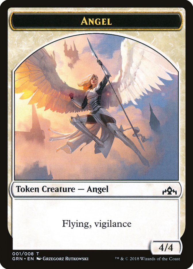Angel Token [Guilds of Ravnica Tokens] | Gear Gaming Bentonville