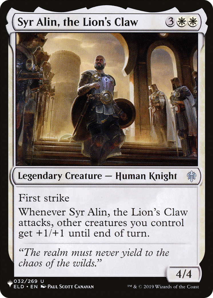 Syr Alin, the Lion's Claw [The List Reprints] | Gear Gaming Bentonville