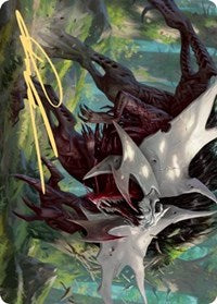 Vorinclex, Monstrous Raider 1 Art Card (Gold-Stamped Signature) [Kaldheim Art Series] | Gear Gaming Bentonville