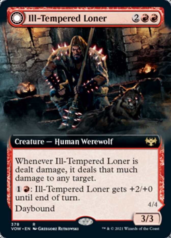 Ill-Tempered Loner // Howlpack Avenger (Extended Art) [Innistrad: Crimson Vow] | Gear Gaming Bentonville