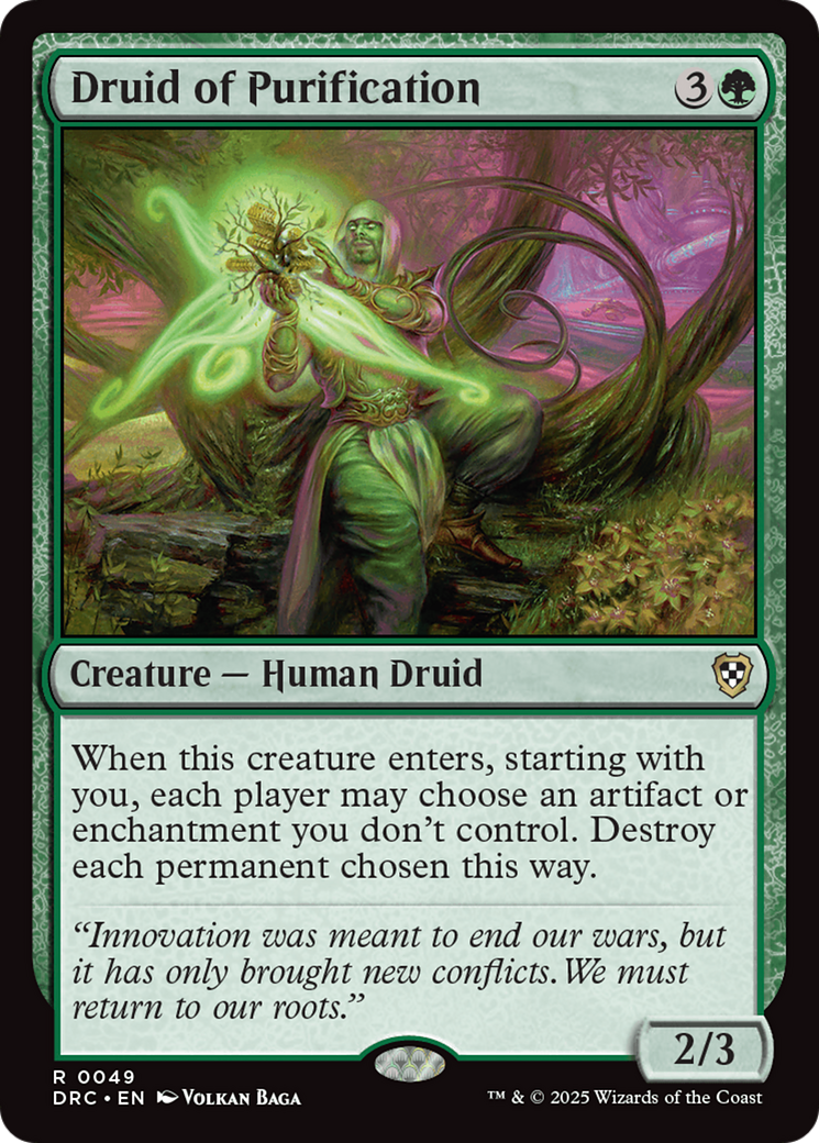 Druid of Purification [Aetherdrift Commander] | Gear Gaming Bentonville