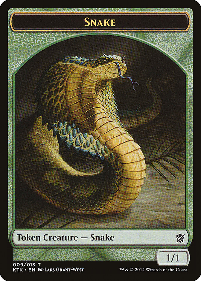 Snake Token [Khans of Tarkir Tokens] | Gear Gaming Bentonville