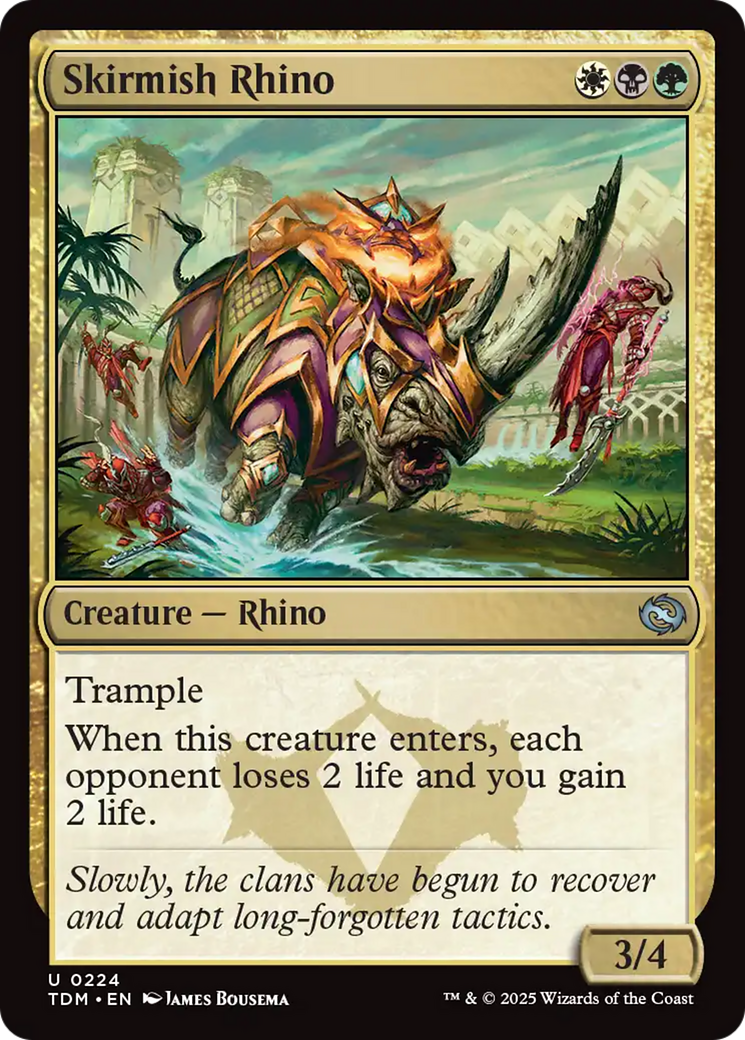 Skirmish Rhino (224) [Tarkir: Dragonstorm] | Gear Gaming Bentonville