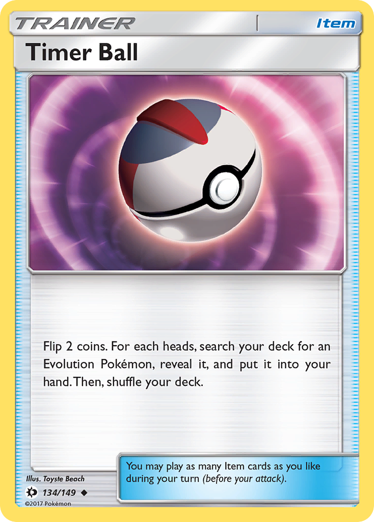 Timer Ball (134/149) [Sun & Moon: Base Set] | Gear Gaming Bentonville