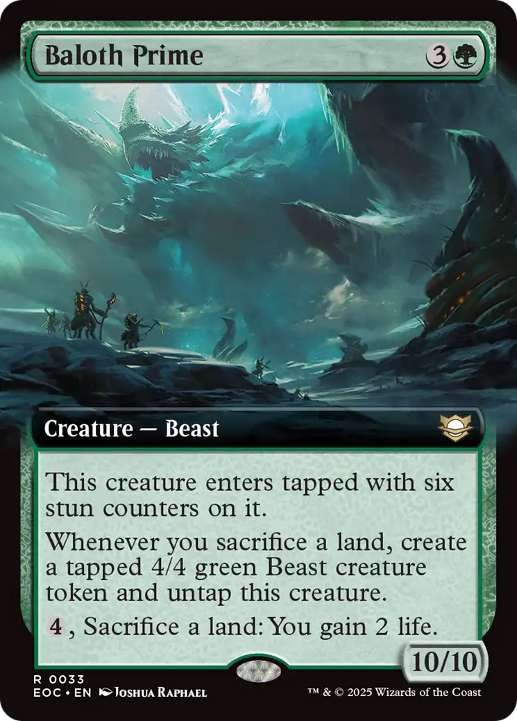 Baloth Prime (Extended Art) [Edge of Eternities Commander] | Gear Gaming Bentonville