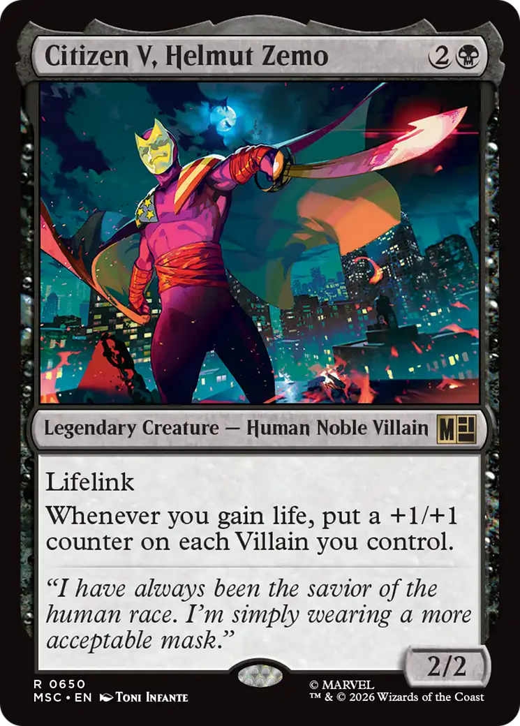 Citizen V, Helmut Zemo [Marvel Super Heroes Commander] | Gear Gaming Bentonville