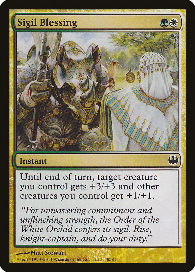 Sigil Blessing [Duel Decks: Knights vs. Dragons] | Gear Gaming Bentonville