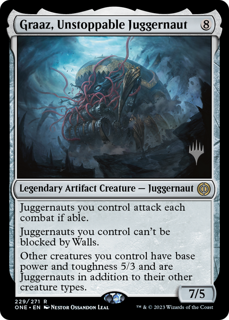 Graaz, Unstoppable Juggernaut (Promo Pack) [Phyrexia: All Will Be One Promos] | Gear Gaming Bentonville