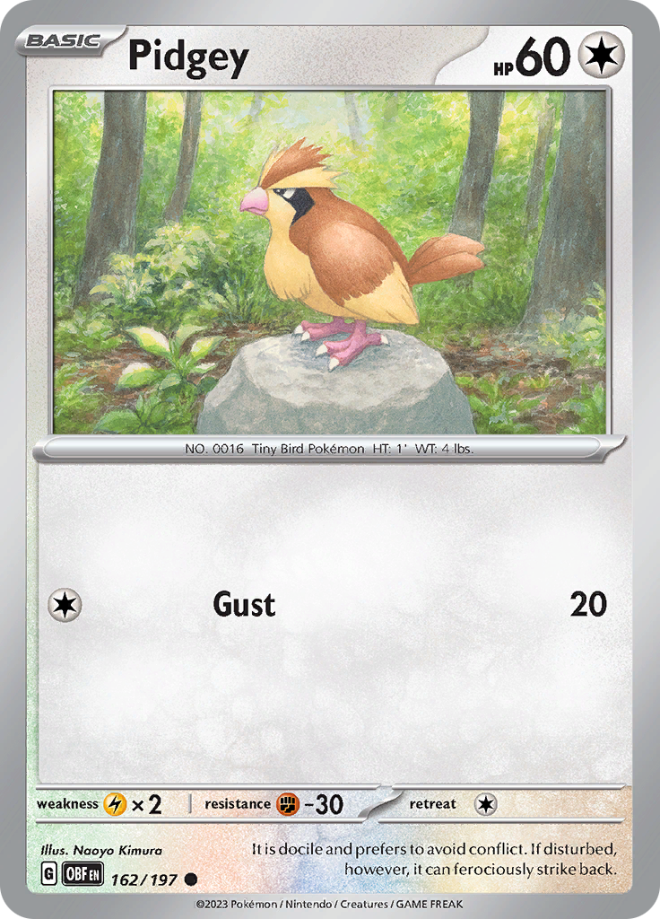 Pidgey (162/197) [Scarlet & Violet: Obsidian Flames] | Gear Gaming Bentonville